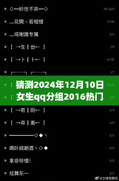 2024年女生QQ分组新风尚深度解析,预测未来趋势,热门版分组探索