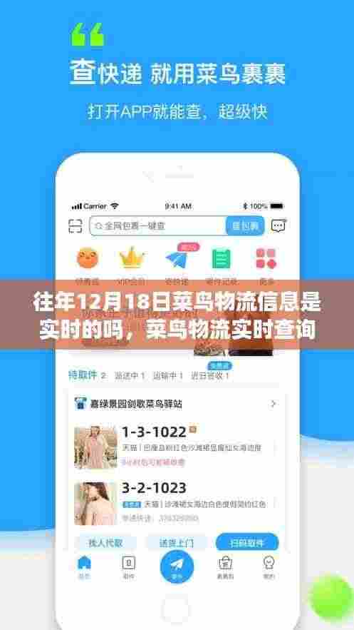 菜鸟物流实时查询指南,如何查询往年12月18日物流信息及实时物流状态解析