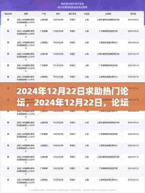 暖心故事集结论坛,友情、困境与家的温暖在2024年12月22日的论坛求助