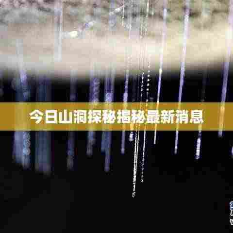今日山洞探秘揭秘最新消息