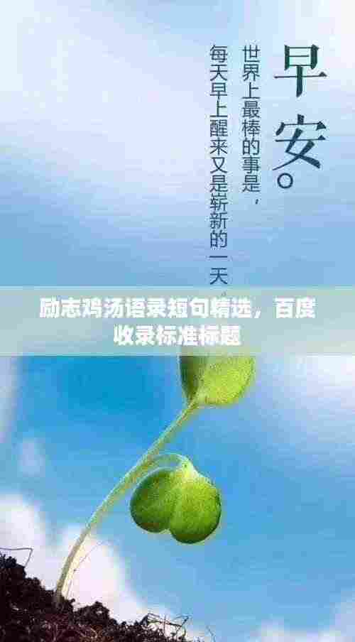 励志鸡汤语录短句精选,百度收录标准标题