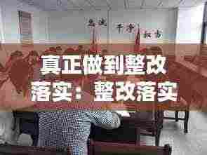 真正做到整改落实:整改落实要到位