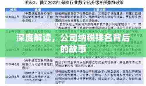 深度解读,公司纳税排名背后的故事