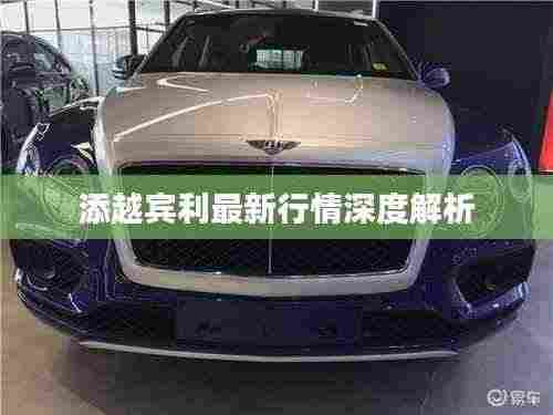 添越宾利最新行情深度解析